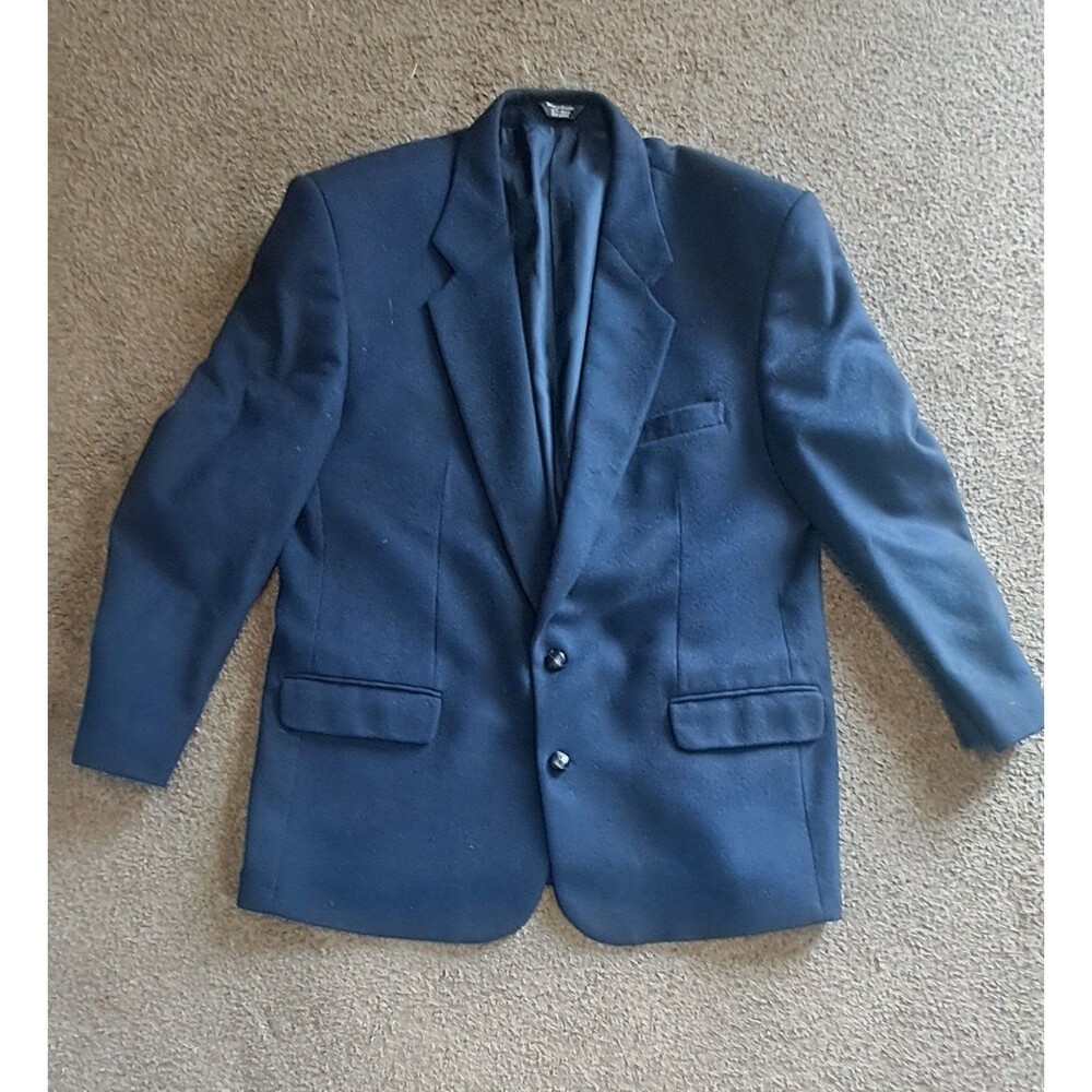 Vintage Emilio Bruzzi Blazer Men's 46R Wool Cashmere Blend Sport Coat